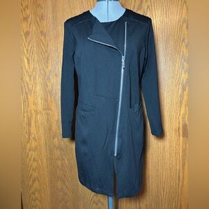 By JJ Elegant Black Zipper Dress - size small.